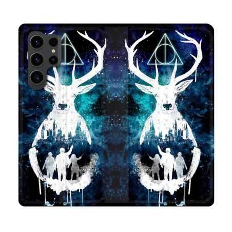 Housse Cuir Portefeuille Pour Samsung Galaxy S23 Ultra Harry Potter Patronome