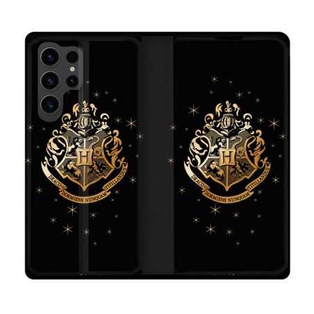 Housse Cuir Portefeuille Pour Samsung Galaxy S23 Ultra Harry Potter Poudlard