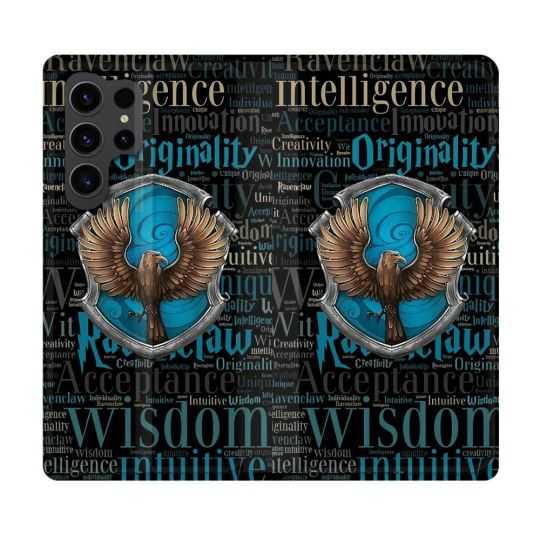 Housse Cuir Portefeuille Pour Samsung Galaxy S23 Ultra Harry Potter Serdaigle