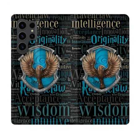 Housse Cuir Portefeuille Pour Samsung Galaxy S23 Ultra Harry Potter Serdaigle