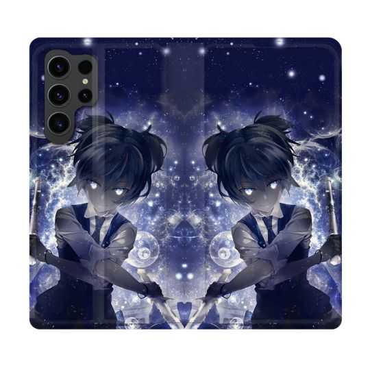 Housse Cuir Portefeuille Pour Samsung Galaxy S23 Ultra Manga Assassination Classroom Nagisa