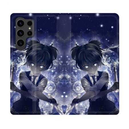Housse Cuir Portefeuille Pour Samsung Galaxy S23 Ultra Manga Assassination Classroom Nagisa