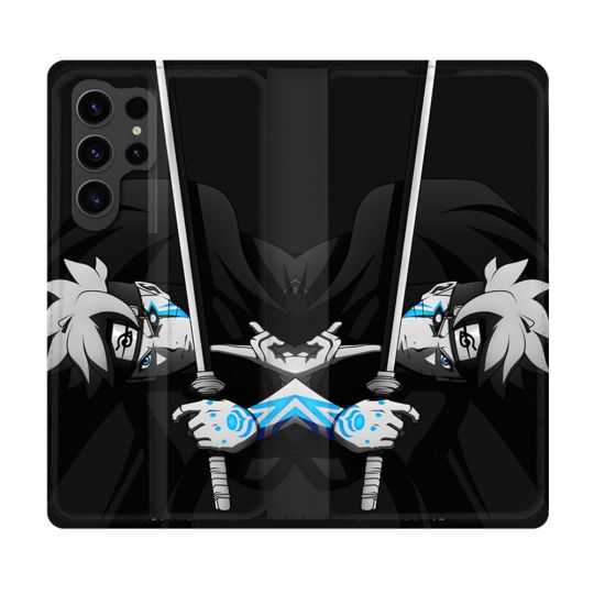 Housse Cuir Portefeuille Pour Samsung Galaxy S23 Ultra Manga Boruto Epée
