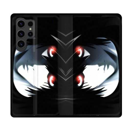 Housse Cuir Portefeuille Pour Samsung Galaxy S23 Ultra Manga Death Note L