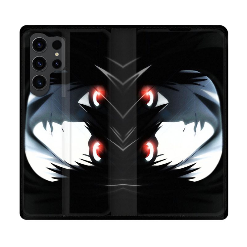 Housse Cuir Portefeuille Pour Samsung Galaxy S23 Ultra Manga Death Note L