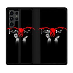 Housse Cuir Portefeuille Pour Samsung Galaxy S23 Ultra Manga Death Note Noir