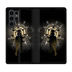 Housse Cuir Portefeuille Pour Samsung Galaxy S23 Ultra Manga Naruto Sage