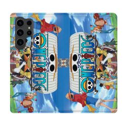 Housse Cuir Portefeuille Pour Samsung Galaxy S23 Ultra Manga One Piece Sunny