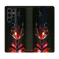Housse Cuir Portefeuille Pour Samsung Galaxy S23 Ultra Manga Solo Leveling Igris