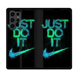 Housse Cuir Portefeuille Pour Samsung Galaxy S23 Ultra Nike Just Do It