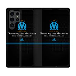 Housse Cuir Portefeuille Pour Samsung Galaxy S23 Ultra Olympique Marseille OM Fier etre Marseillais