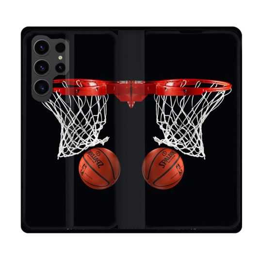 Housse Cuir Portefeuille Pour Samsung Galaxy S23 Ultra Sport Basket Panier