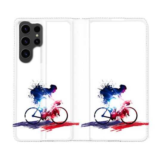 Housse Cuir Portefeuille Pour Samsung Galaxy S23 Ultra Sport Cyclisme France