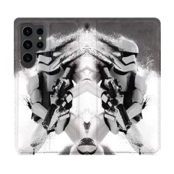Housse Cuir Portefeuille Pour Samsung Galaxy S23 Ultra Star Wars - Trooper