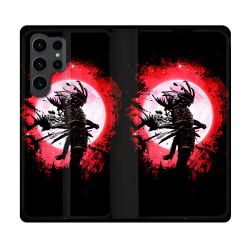 Housse Cuir Portefeuille Pour Samsung Galaxy S23 Ultra Voyage Japon Samourai