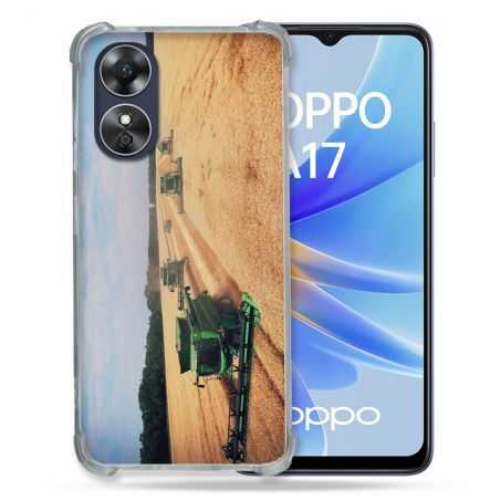 Coque Renforcée Pour Oppo A17 Agriculture Moissonneuse