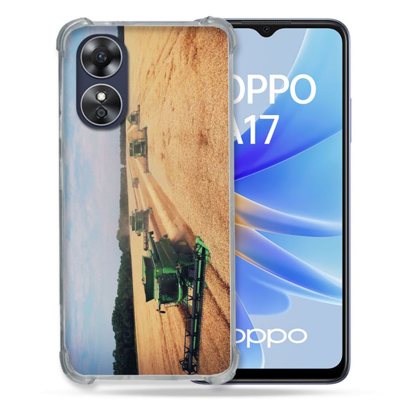 Coque Renforcée Pour Oppo A17 Agriculture Moissonneuse
