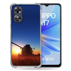 Coque Renforcée Pour Oppo A17 Agriculture Moissonneuse Soleil