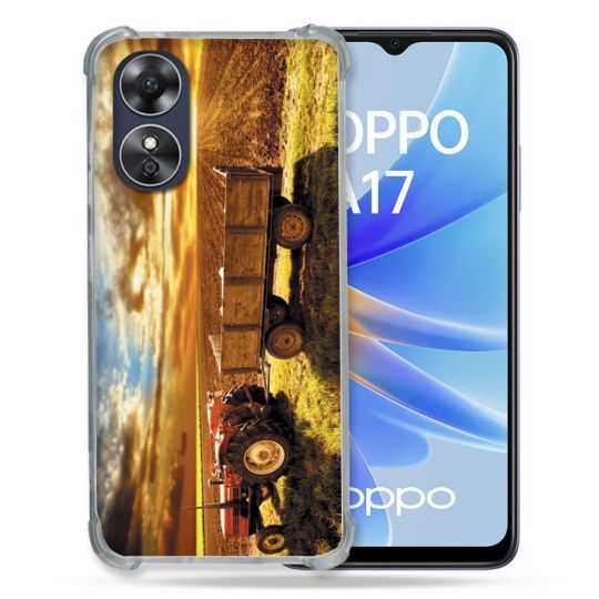 Coque Renforcée Pour Oppo A17 Agriculture Tracteur Color