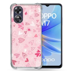Coque Renforcée Pour Oppo A17 Amour Ptis Coeurs