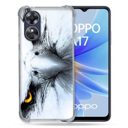 Coque Renforcée Pour Oppo A17 Animal Aigle Royal Blanc