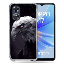 Coque Renforcée Pour Oppo A17 Animal Aigle Royal Noir