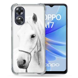 Coque Renforcée Pour Oppo A17 Animal Cheval Cristal