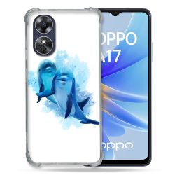 Coque Renforcée Pour Oppo A17 Animal Dauphin Duo
