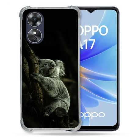 Coque Renforcée Pour Oppo A17 Animal Koala Noir