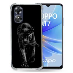 Coque Renforcée Pour Oppo A17 Animal Panthère Noire