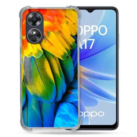 Coque Renforcée Pour Oppo A17 Animal Perroquet Plume
