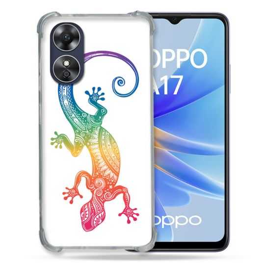 Coque Renforcée Pour Oppo A17 Animal Salamandre Color