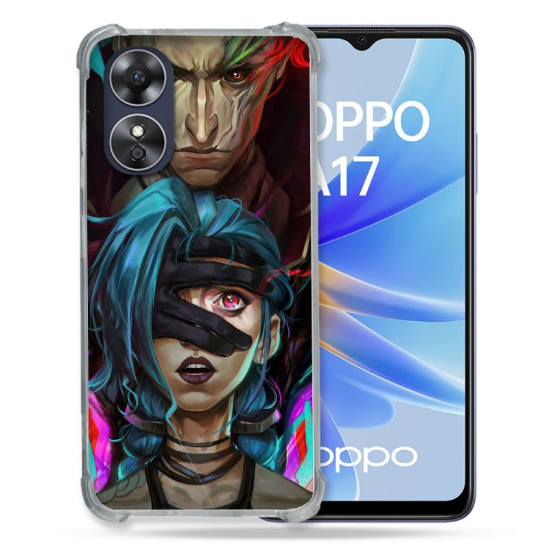 Coque Renforcée Pour Oppo A17 Arcane Jynx Bleu