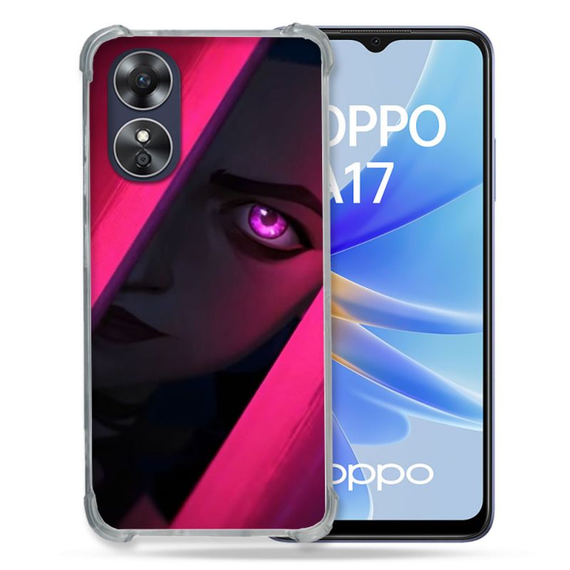Coque Renforcée Pour Oppo A17 Arcane Jynx Rose