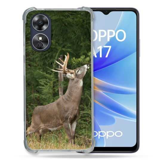 Coque Renforcée Pour Oppo A17 Chasse Cerf