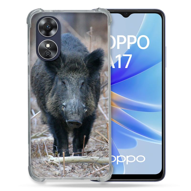 Coque Renforcée Pour Oppo A17 Chasse Sanglier Pin