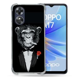 Coque Renforcée Pour Oppo A17 Decale Singe Mafia