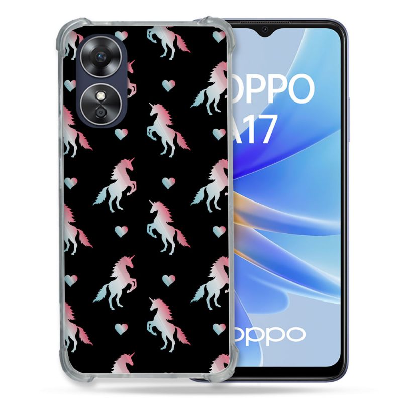 Coque Renforcée Pour Oppo A17 Fantastique Licorne Pattern