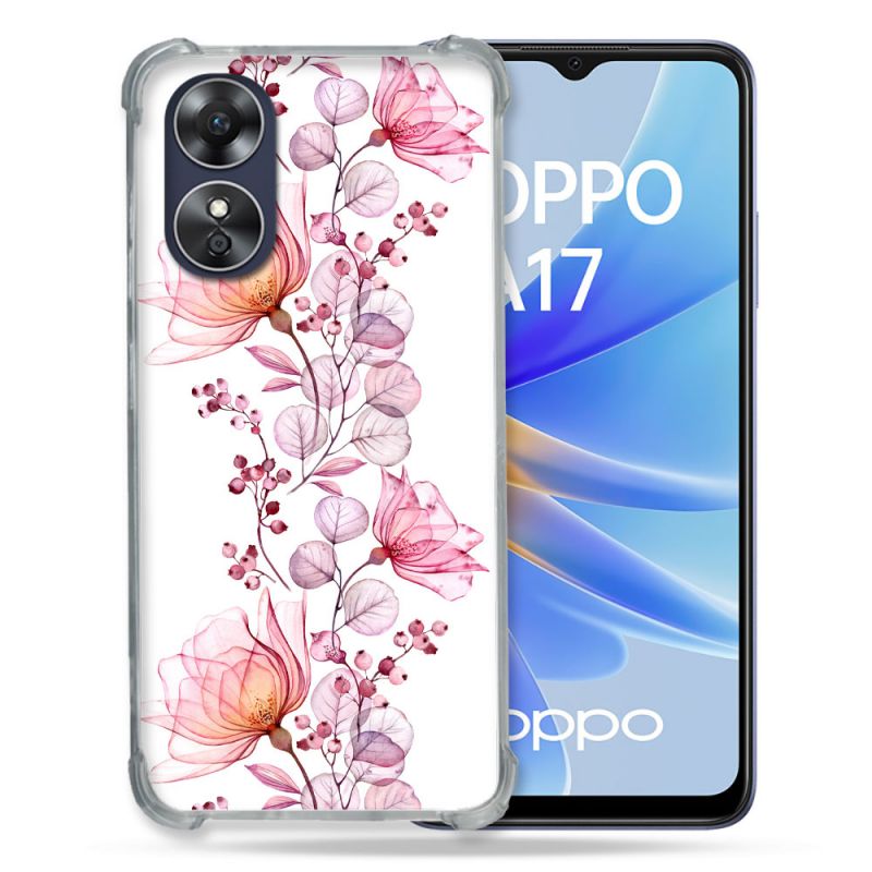 Coque Renforcée Pour Oppo A17 Fleur Eclosion