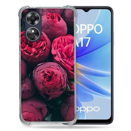 Coque Renforcée Pour Oppo A17 Fleur Pivoine
