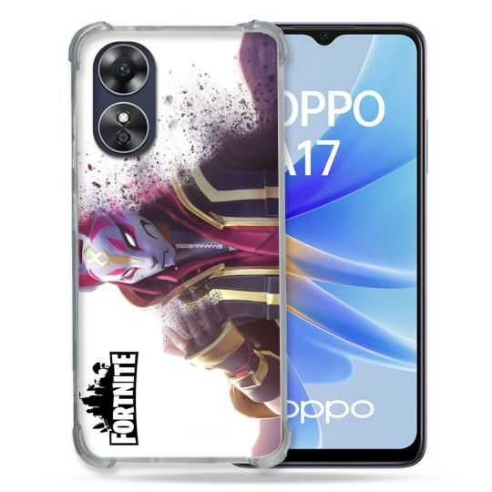 Coque Renforcée Pour Oppo A17 Fortnite Blanc