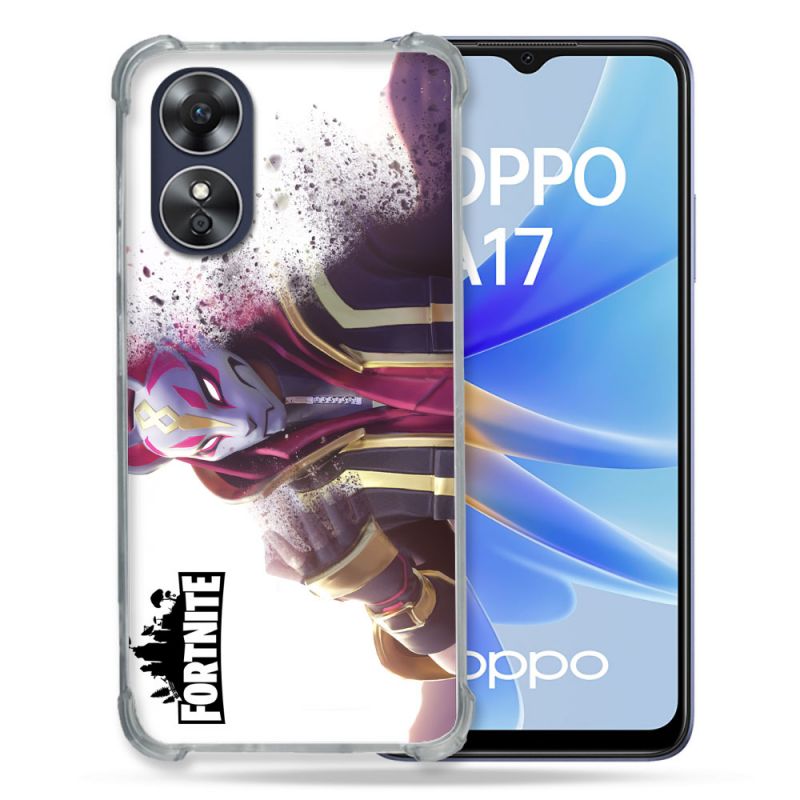 Coque Renforcée Pour Oppo A17 Fortnite Blanc