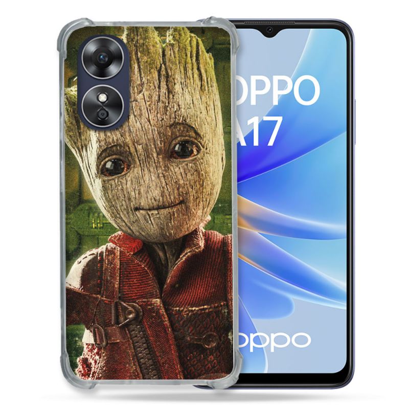 Coque Renforcée Pour Oppo A17 Groot Vert