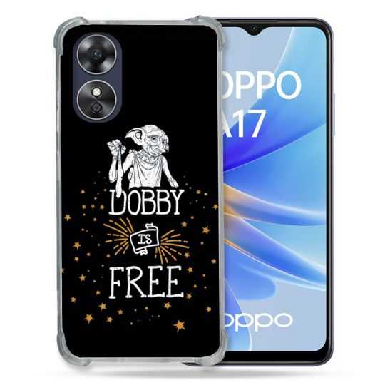 Coque Renforcée Pour Oppo A17 Harry Potter Dobby Free Noir