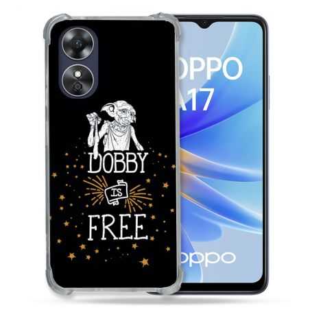 Coque Renforcée Pour Oppo A17 Harry Potter Dobby Free Noir