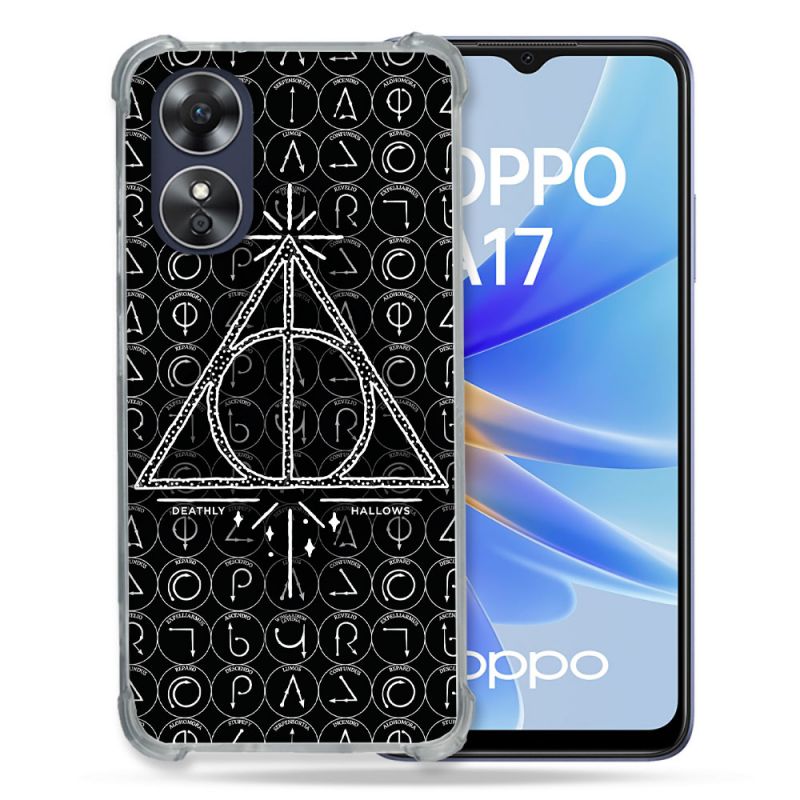 Coque Renforcée Pour Oppo A17 Harry Potter Hollows Triangle Noir