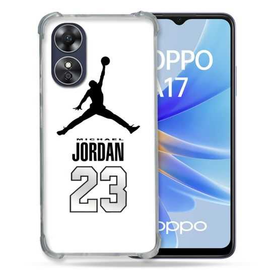 Coque Renforcée Pour Oppo A17 Jordan 23 Blanc