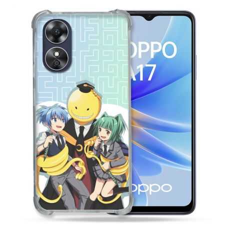 Coque Renforcée Pour Oppo A17 Manga Assassination Classroom Kuro Trio