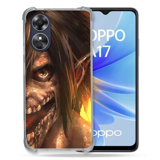 Coque Renforcée Pour Oppo A17 Manga Attaque Titans Eren Titan