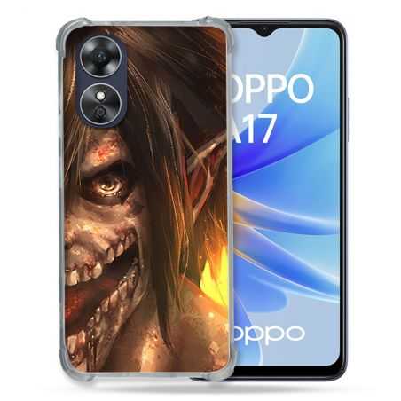 Coque Renforcée Pour Oppo A17 Manga Attaque Titans Eren Titan